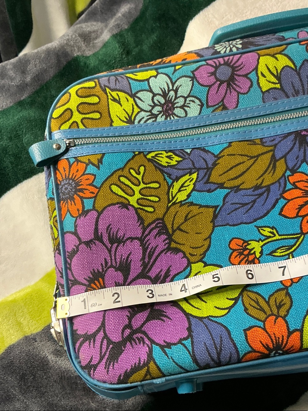 Vintage 60’s Bantam Travelware Floral Suitcase Mod Peter’s Bag Corp. - Picture 3 of 11